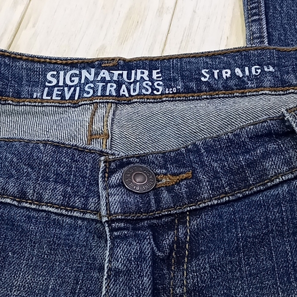Signature by Levi Strauss Straight Leg Blue Jeans Men's Size W40L31 - Picture 14 of 16